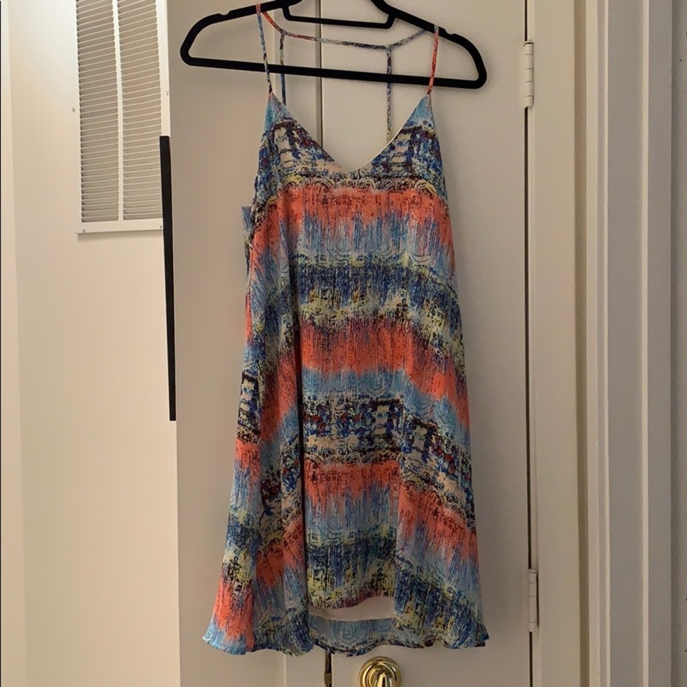 Colorful summer swing dress